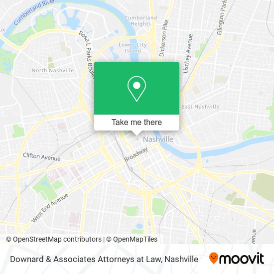 Downard & Associates Attorneys at Law map