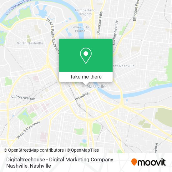 Mapa de Digitaltreehouse - Digital Marketing Company Nashville