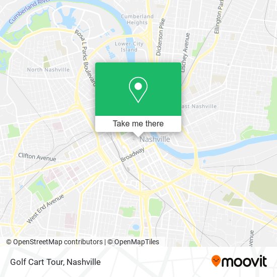 Mapa de Golf Cart Tour