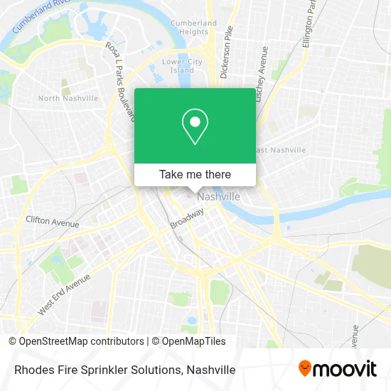 Rhodes Fire Sprinkler Solutions map