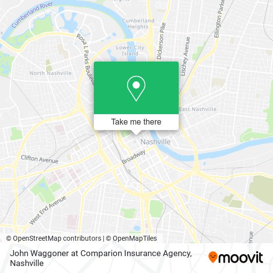 Mapa de John Waggoner at Comparion Insurance Agency