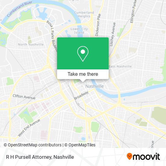 R H Pursell Attorney map