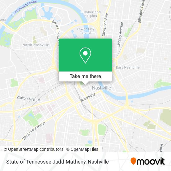 State of Tennessee Judd Matheny map