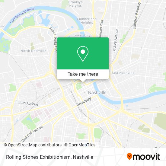 Mapa de Rolling Stones Exhibitionism