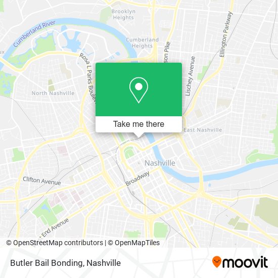 Butler Bail Bonding map