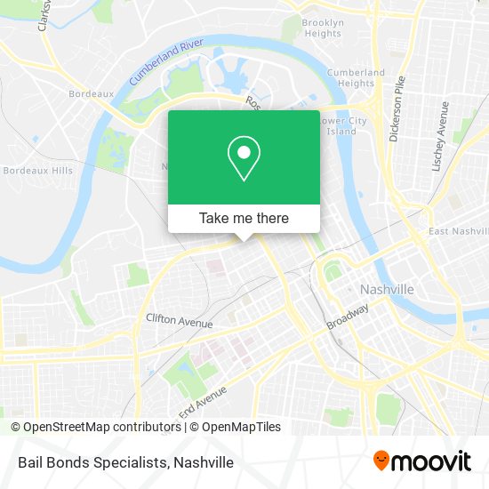 Bail Bonds Specialists map