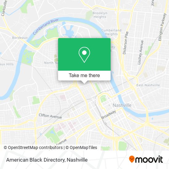 Mapa de American Black Directory