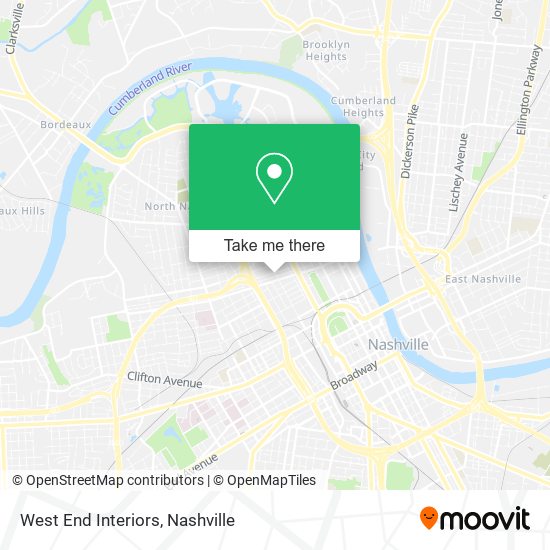 West End Interiors map