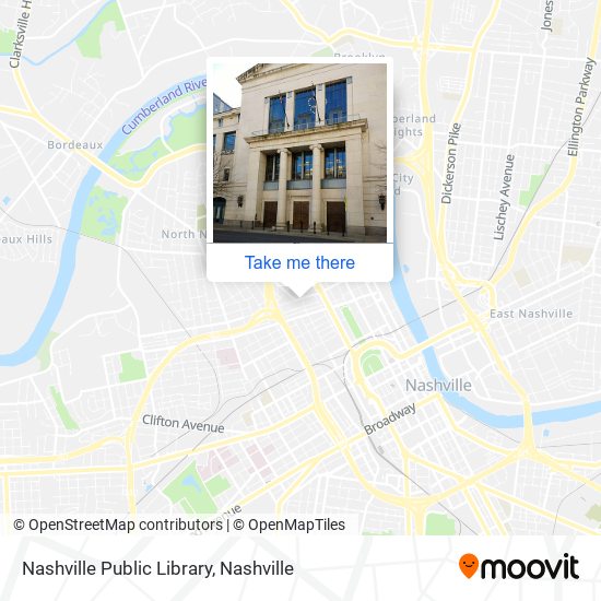 Nashville Public Library map