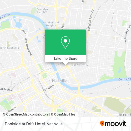 Poolside at Drift Hotel map