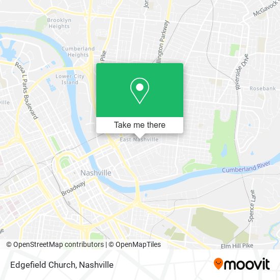 Edgefield Church map