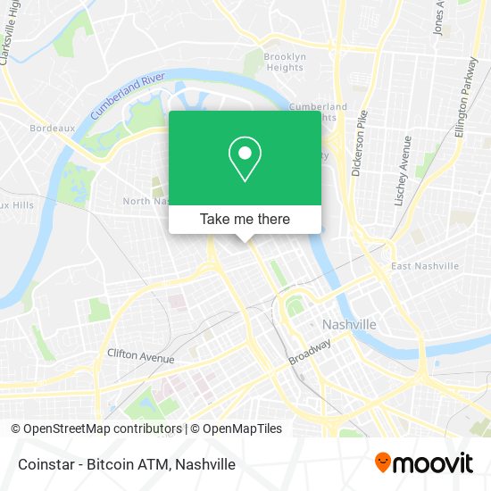 Mapa de Coinstar - Bitcoin ATM