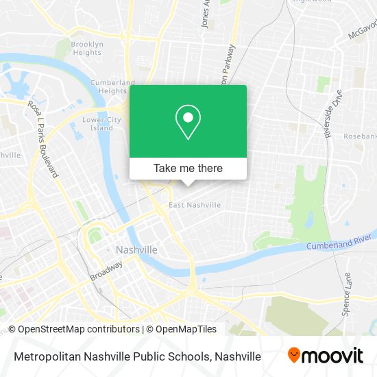 Mapa de Metropolitan Nashville Public Schools