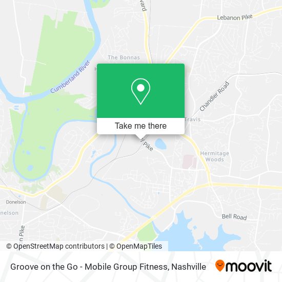 Groove on the Go - Mobile Group Fitness map