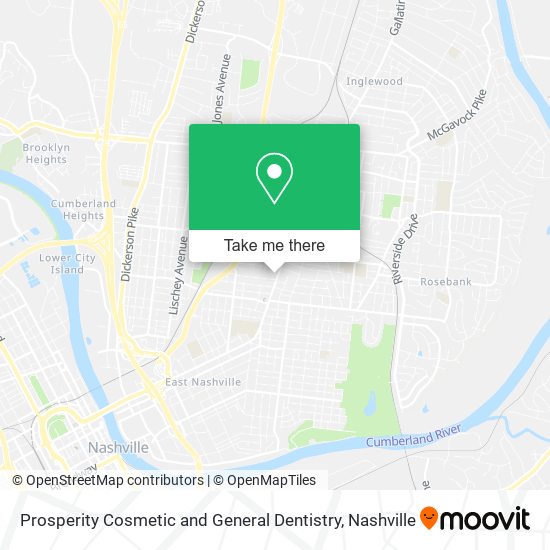 Mapa de Prosperity Cosmetic and General Dentistry