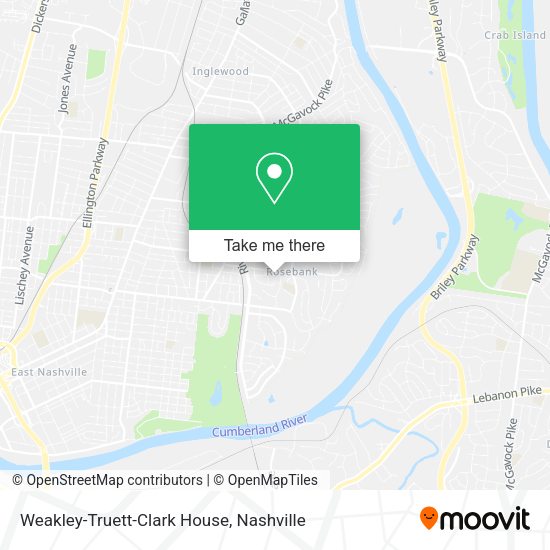 Weakley-Truett-Clark House map
