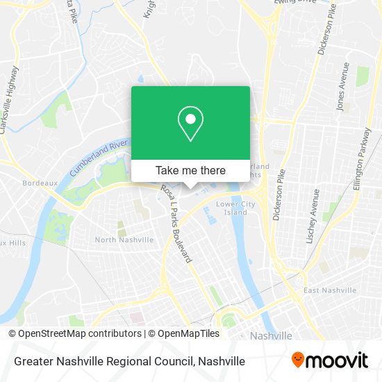 Greater Nashville Regional Council map