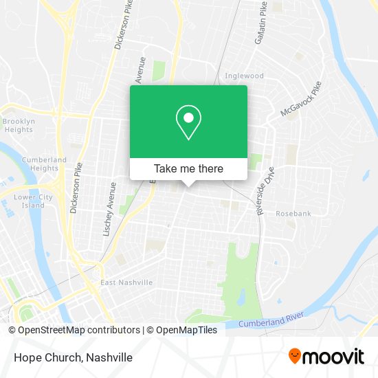 Mapa de Hope Church