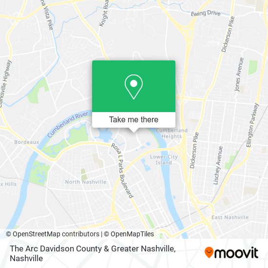 The Arc Davidson County & Greater Nashville map