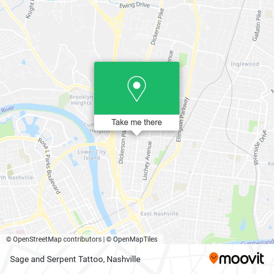Sage and Serpent Tattoo map