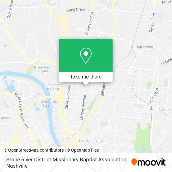 Mapa de Stone River District Missionary Baptist Association