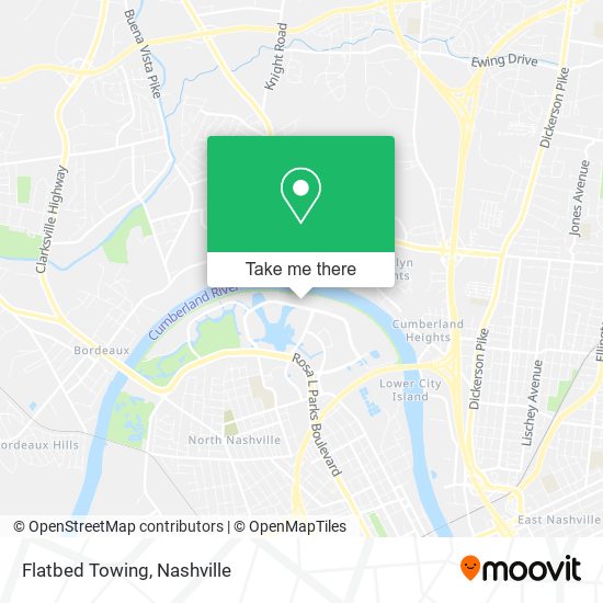 Mapa de Flatbed Towing