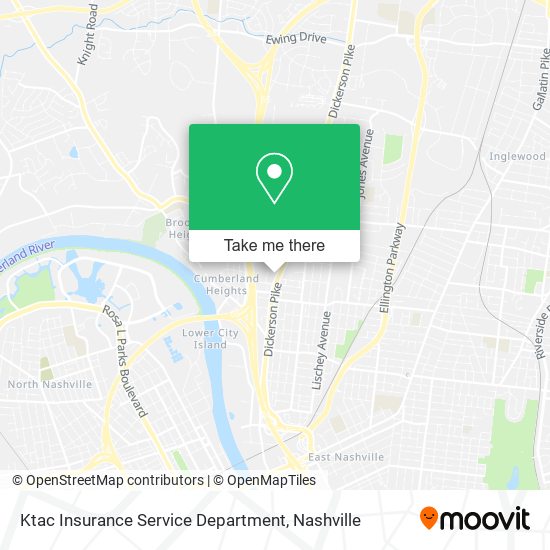 Ktac Insurance Service Department map