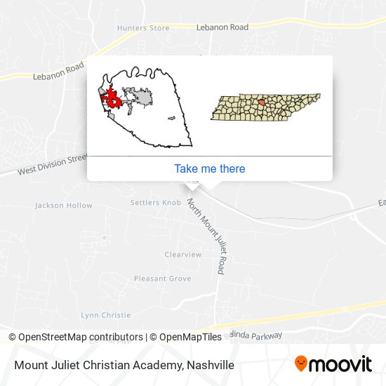 Mount Juliet Christian Academy map