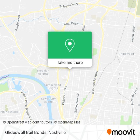 Glideswell Bail Bonds map