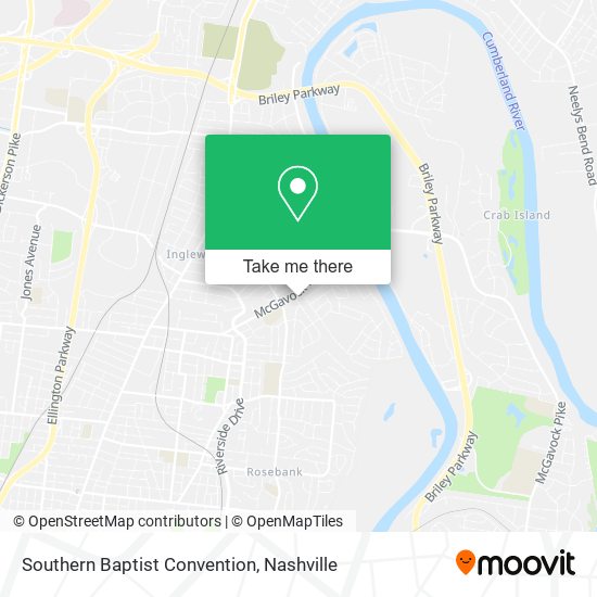 Southern Baptist Convention map