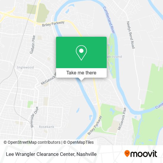 Lee Wrangler Clearance Center map