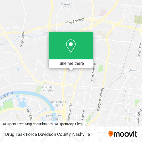 Mapa de Drug Task Force Davidson County