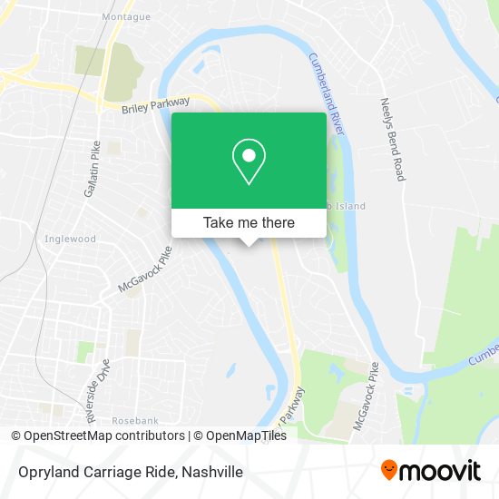 Opryland Carriage Ride map