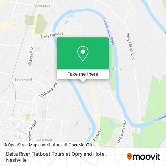 Delta River Flatboat Tours at Opryland Hotel map