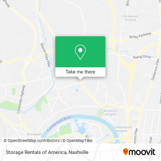 Storage Rentals of America map
