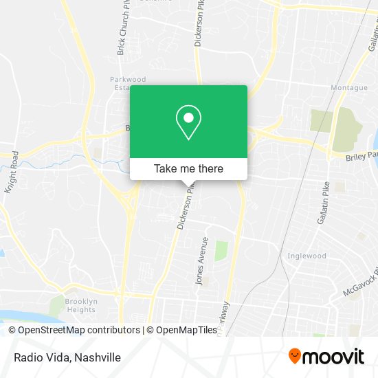 Radio Vida map