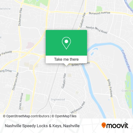 Mapa de Nashville Speedy Locks & Keys