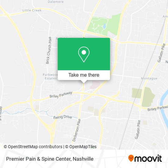 Mapa de Premier Pain & Spine Center