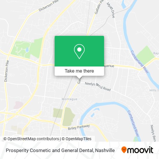 Prosperity Cosmetic and General Dental map