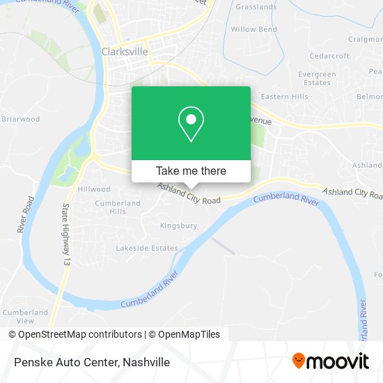 Penske Auto Center map