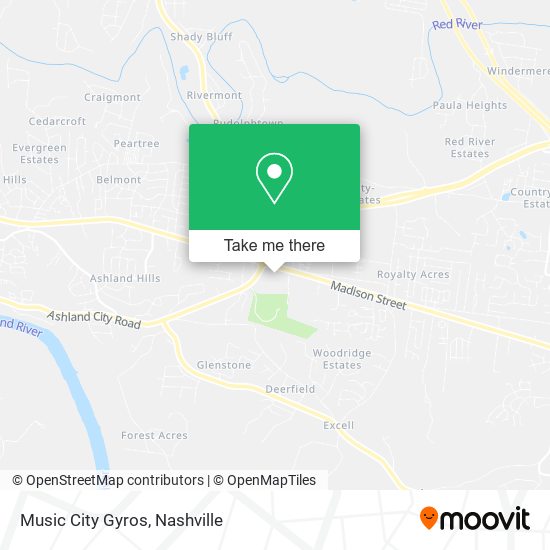 Mapa de Music City Gyros