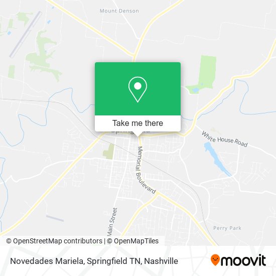 Mapa de Novedades Mariela, Springfield TN