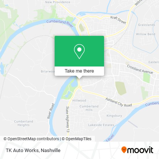 Mapa de TK Auto Works