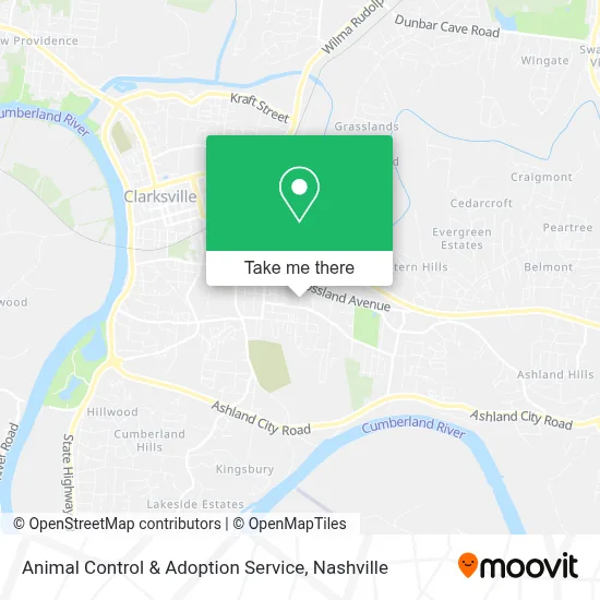 Animal Control & Adoption Service map