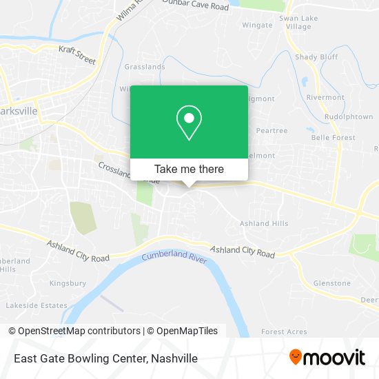 East Gate Bowling Center map