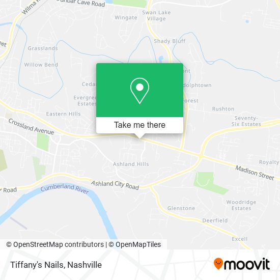Mapa de Tiffany's Nails