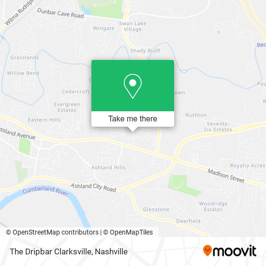 The Dripbar Clarksville map