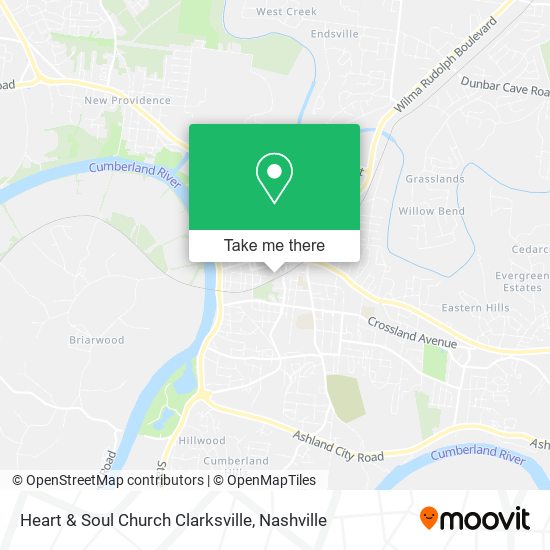 Heart & Soul Church Clarksville map