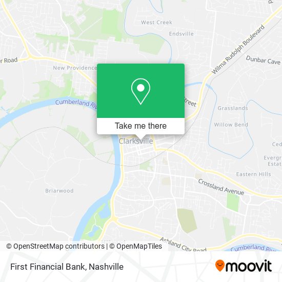 Mapa de First Financial Bank