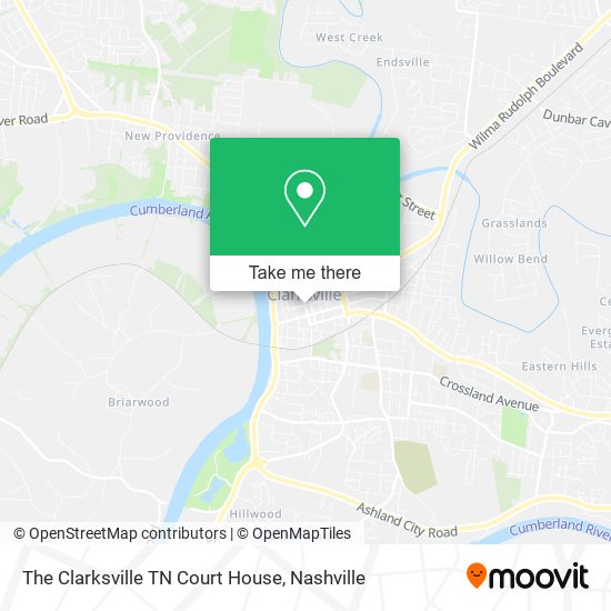 The Clarksville TN Court House map